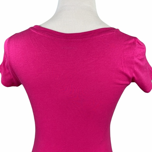 Express Outlet Pink Heart Shaped Rhinestone Tee - Picture 9 of 13